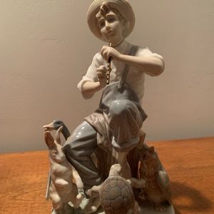 LLADRO INSTRUMENT PLAYER FIGURINE GLASS